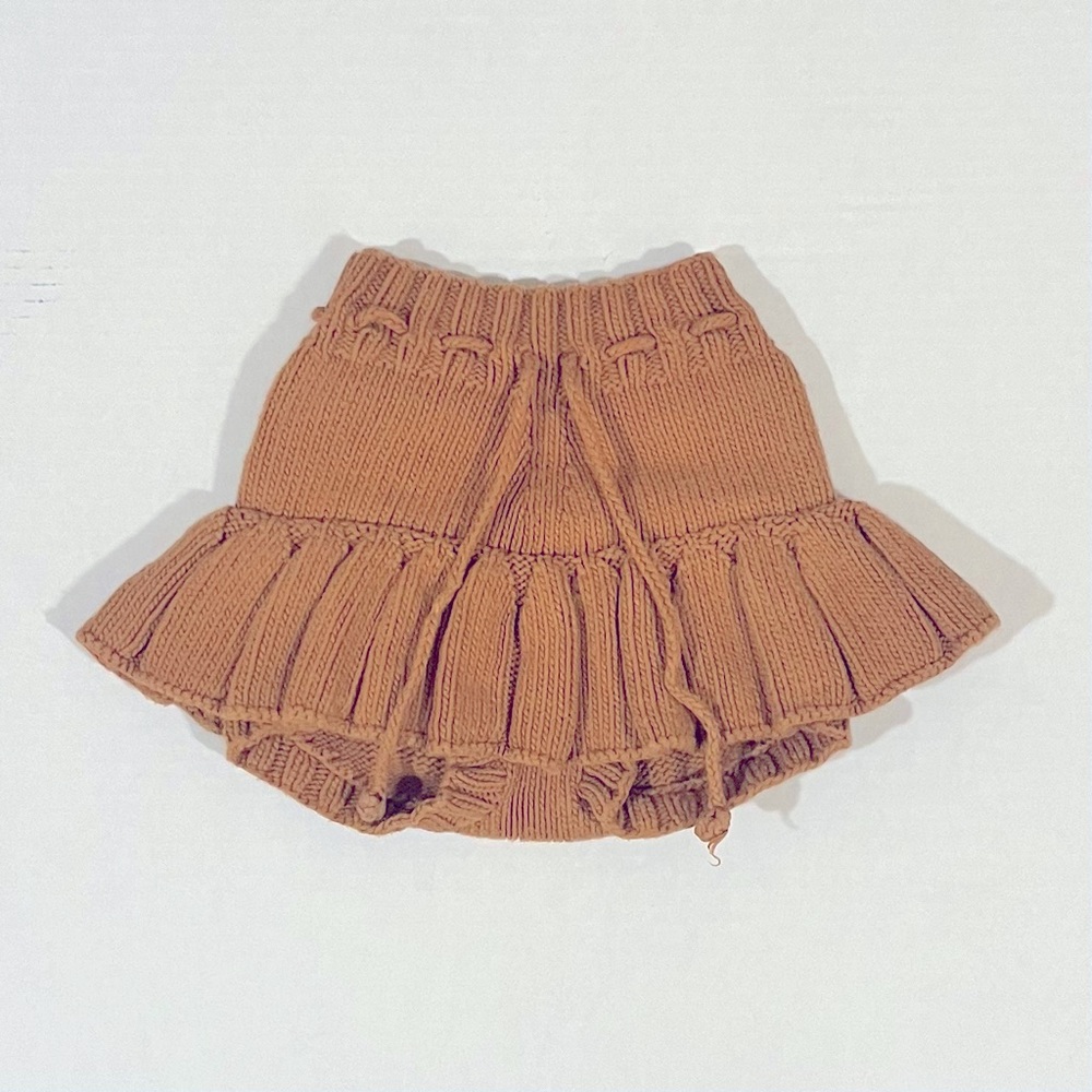 Misha & Puff Caramel Cotton Pond Skirt size 3-4